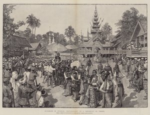 Buddhisme i Burma, installation af svampe eller præst af Amedee Forestier
