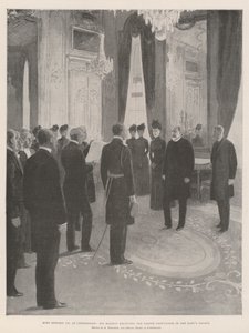 Kong Edward VII i København, Hans Majestæt modtager den danske deputation i Kongens Palads