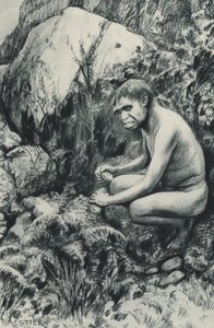 Den gamle lejer af det gamle plateau, måske ti tusinde århundreder siden af Amedee Forestier