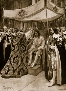 Salvelsen af Charles I af George Abbot, ærkebiskop af Canterbury, i Westminster Abbey, på Candlemas Day, 1626, fra 