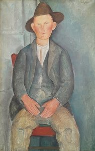 Den lille bonde. Omkring 1918 af Amedeo Modigliani
