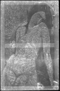 Kvindelig nøgen, ca. 1916 (røntgenbillede) af Amedeo Modigliani