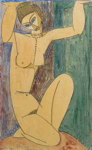 Fransk:  Cariatide af Amedeo Modigliani