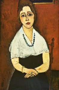 Pige med halskæde af Amedeo Modigliani