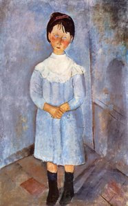 Pige i blåt, 1918