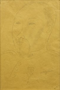 Guillaume Apollinaire som soldat; Guillaume Apollinaire som soldat, af Amedeo Modigliani