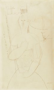 Harlekin, ca. 1915 af Amedeo Modigliani