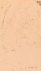 Hoved - Bairon af Amedeo Modigliani