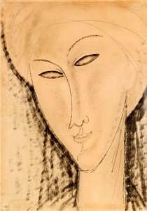 Hoved af en kvinde af Amedeo Modigliani