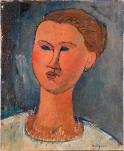 Hovedet af en ung kvinde af Amedeo Modigliani