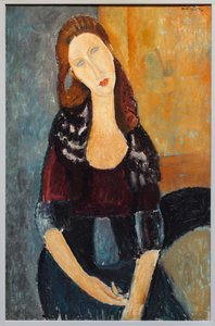 Jeanne Hébuterne med en hat af Amedeo Modigliani