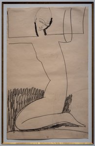 Kniende Karyatide af Amedeo Modigliani