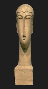 Hoved af en kvinde af Amedeo Modigliani