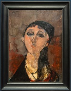 Hovedet af en pige (Louise) af Amedeo Modigliani