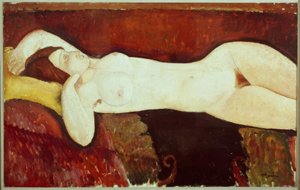 Liggende nøgen - Le Grand Nu af Amedeo Modigliani