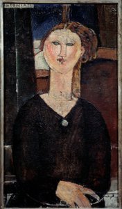 Portræt af Antonia maleri af Amedeo Modigliani (1884-1920) 1915 søn. 0,82x0,46 m Paris, Musee de l