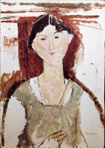 Portræt af Beatrice Hastings. Maleri af Amedeo Modigliani af Amedeo Modigliani
