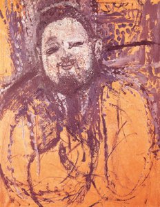 Portræt af Diego Rivera, af Amedeo Modigliani (1884-1920), olie og tempera på lærred af Amedeo Modigliani