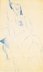 Portræt af Jean Cocteau, ca. 1916 af Amedeo Modigliani