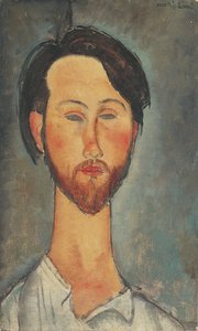 Portræt af Léopold Zborowski 1889-1932, 1918. af Amedeo Modigliani