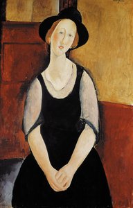 Portræt af Thora Klinckowstrøm af Amedeo Modigliani