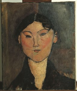 Portræt af en kvinde af Amedeo Modigliani