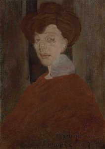Portræt af en kvinde, 1907 af Amedeo Modigliani