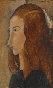 Portræt af en ung kvinde af Amedeo Modigliani