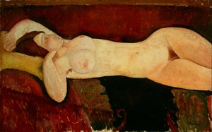 Liggende nøgen c.1919