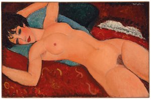 Liggende nøgen, 1917-18