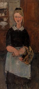 The Pretty Housewife (La Jolie ménagère) af Amedeo Modigliani