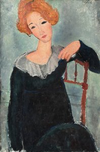 Kvinde med rødt hår af Amedeo Modigliani