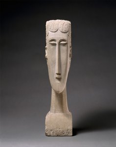 Womans Head, 1912 (kalksten) af Amedeo Modigliani