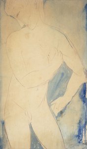 Ung nøgen dreng; Nøgen ung dreng af Amedeo Modigliani