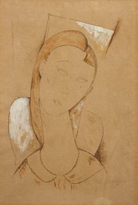 Ung kvinde; Giovane Donna, ca. 1917-1918 af Amedeo Modigliani