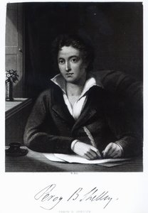 Percy Bysshe Shelley, graveret af William Holl af Amelia Curran