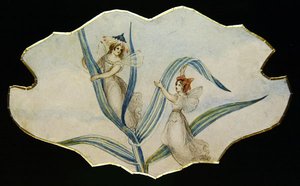 Fairy Gossip, ca. 1860 (akvarel og blyant på papir) af Amelia Jane Murray