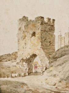 To soldater på vagt på Dover Castle, ca. 1805 (akvarel)