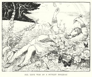 Alt liv var som en solbelyst ferie (gravering) af Amelia M. (attr.to) Bowerley or Bauerle