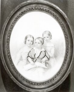 Blandine (f.1835), Cosima (f.1837) og Daniel (f.1839), børn af Marie d