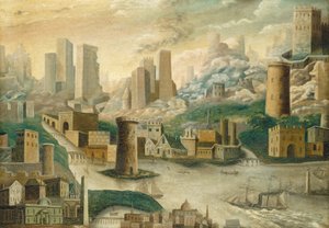 En by af fantasi af American 19th Century
