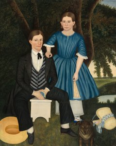 Bror og søster af American 19th Century