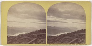 Mt. Kearsarge og Double Head, fra Mt. Washington af American 19th Century