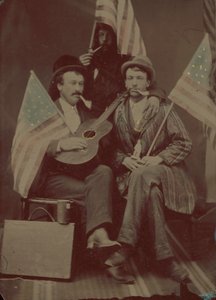 Portræt af tre mænd af American 19th Century