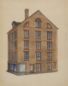 Corner of Pearl og John Streets af American 20th Century