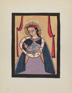 Plade 11: Bebudelse: Fra porteføljen "Spanish Colonial Designs of New Mexico" af American 20th Century