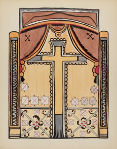 Plade 13: Design med kors: Fra porteføljen "Spanish Colonial Designs of New Mexico" af American 20th Century