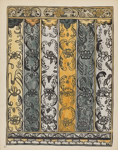 Plade 22: Vægdekoration, Laguna: Fra porteføljen "Spanish Colonial Designs of New Mexico"