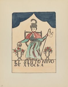Plade 24: The Lost Child of Atocha: Fra porteføljen "Spanish Colonial Designs of New Mexico" af American 20th Century