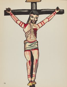 Plade 26: Kristus korsfæstet: Fra porteføljen "Spanish Colonial Designs of New Mexico"